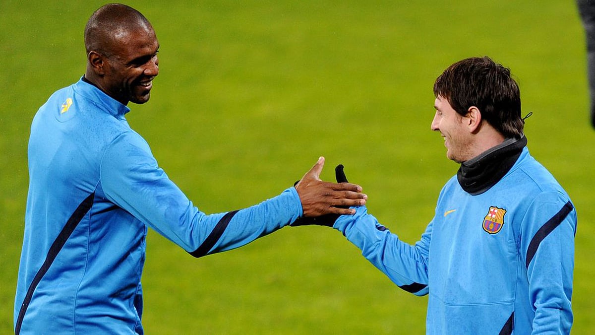 বার্সেলোনার হয়ে দারুণ সফল ছিলেন  এরিক আবিদাল (বাঁয়ে)